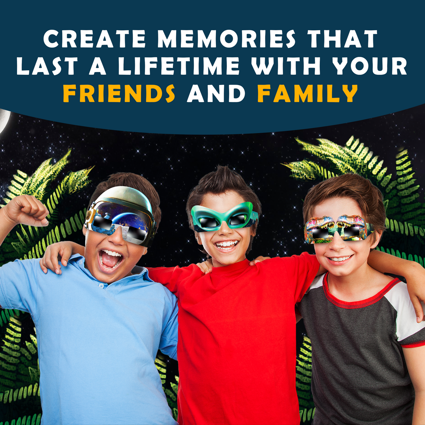 Solar Eclipse Glasses for Boys - 12 Pack